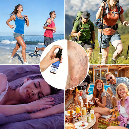 🇺🇸🏆𝗚𝗙𝗢𝗨𝗞® VascuCare Vein Healing Spray(Designed for Varicose veins, Spider veins, Deep vein Thrombosis, Chronic venous insufficiency, Venous ulcers, Thrombophlebitis and other venous issues)