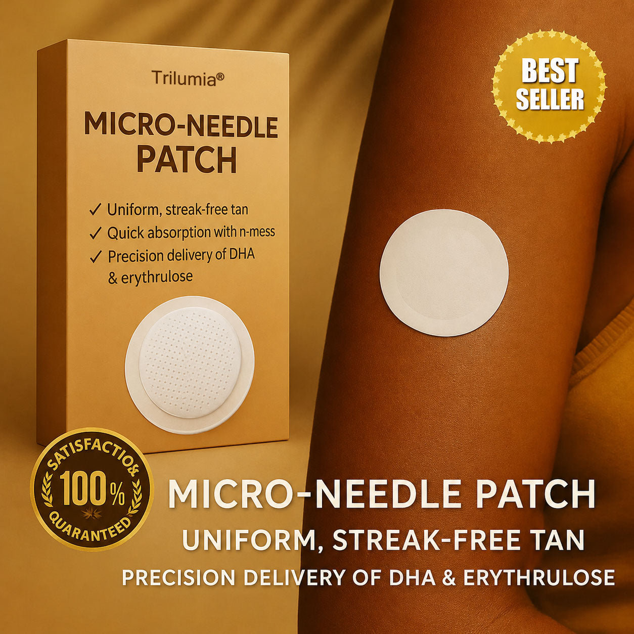 Up to 85% OFF Trilumia® SunFree Tanning Patch 🙌 UV-Free Golden Bronze✨ 14-Day Natural Glow