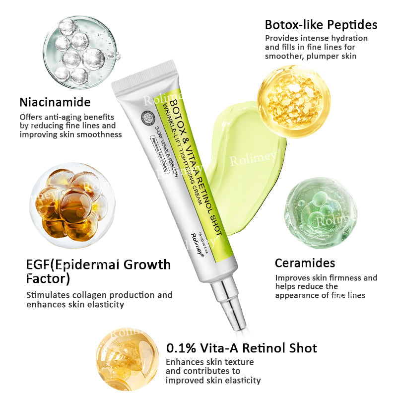 🇺🇸Made and shipped from the USA 💥Rolimey® Botox & Vita-A Retinol Shot Wrinkle-Lift Tightening cream - Last Day Promotion 70% OFF (Copy)
