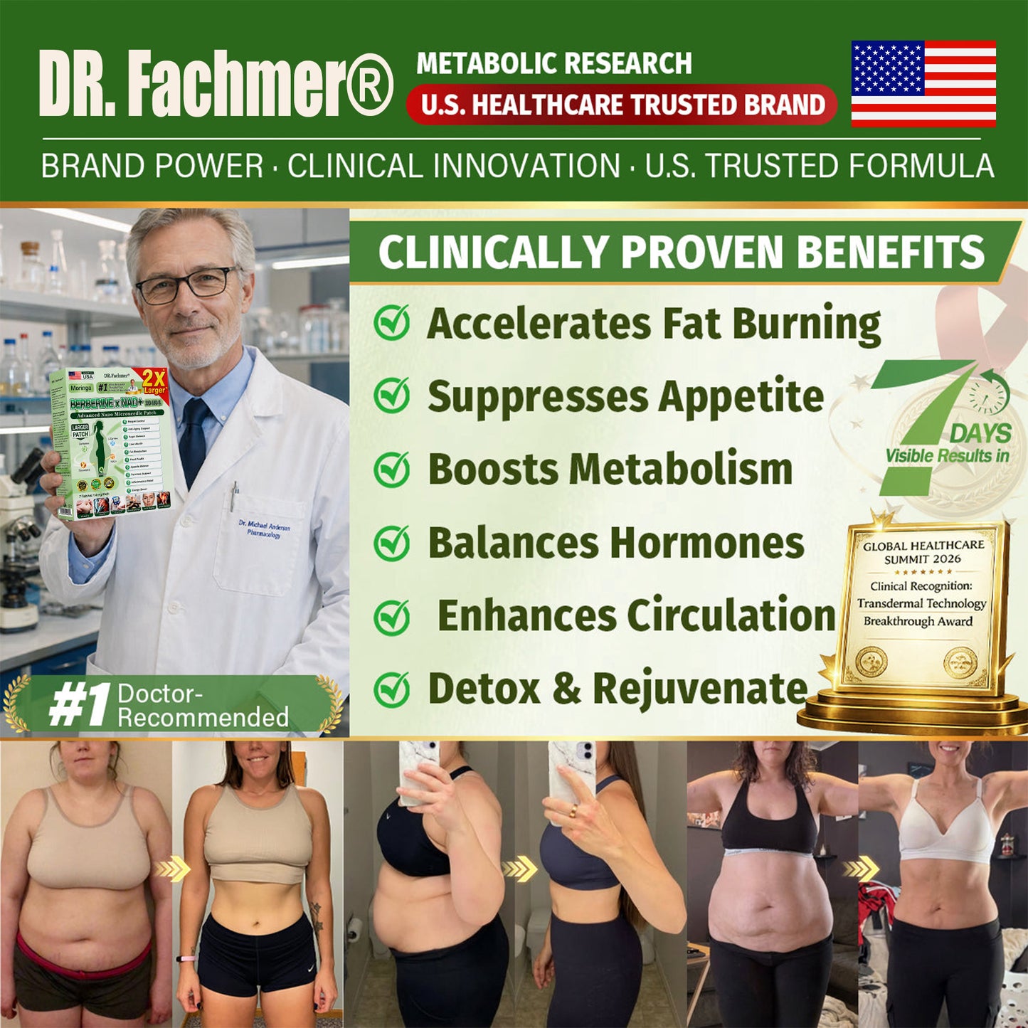 ✨DR.Fachmer® Upgraded Large-Coverage 10-in-1 Nano Microneedle Patch✨