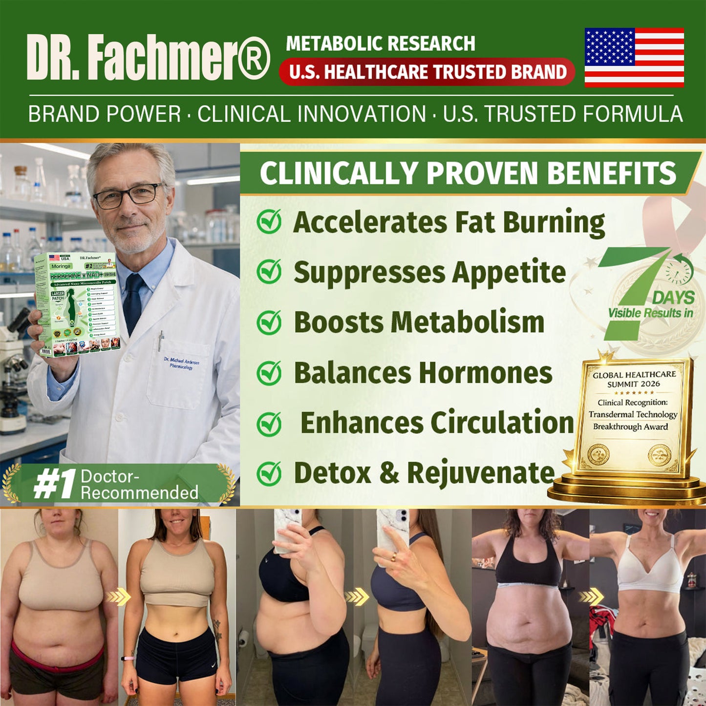 🍇🍇DR.Fachmer® Upgraded Large-Coverage 10-in-1 Nano Microneedle Patch🌿