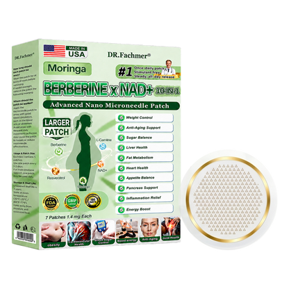 💚 New 2026 Upgrade: DR.Fachmer® Berberine 10-in-1 Nano Microneedle Patch with Science-Backed Formula