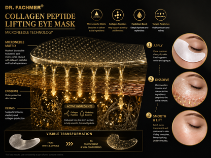 🖤💛 DR. FACHMER® 20-Min Essence-Absorbing Collagen Peptide Eye Mask