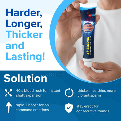 ⚡Seconds Lift, 4-Hour Thunder: OURYARD® 41-Second Instant Erection Cream