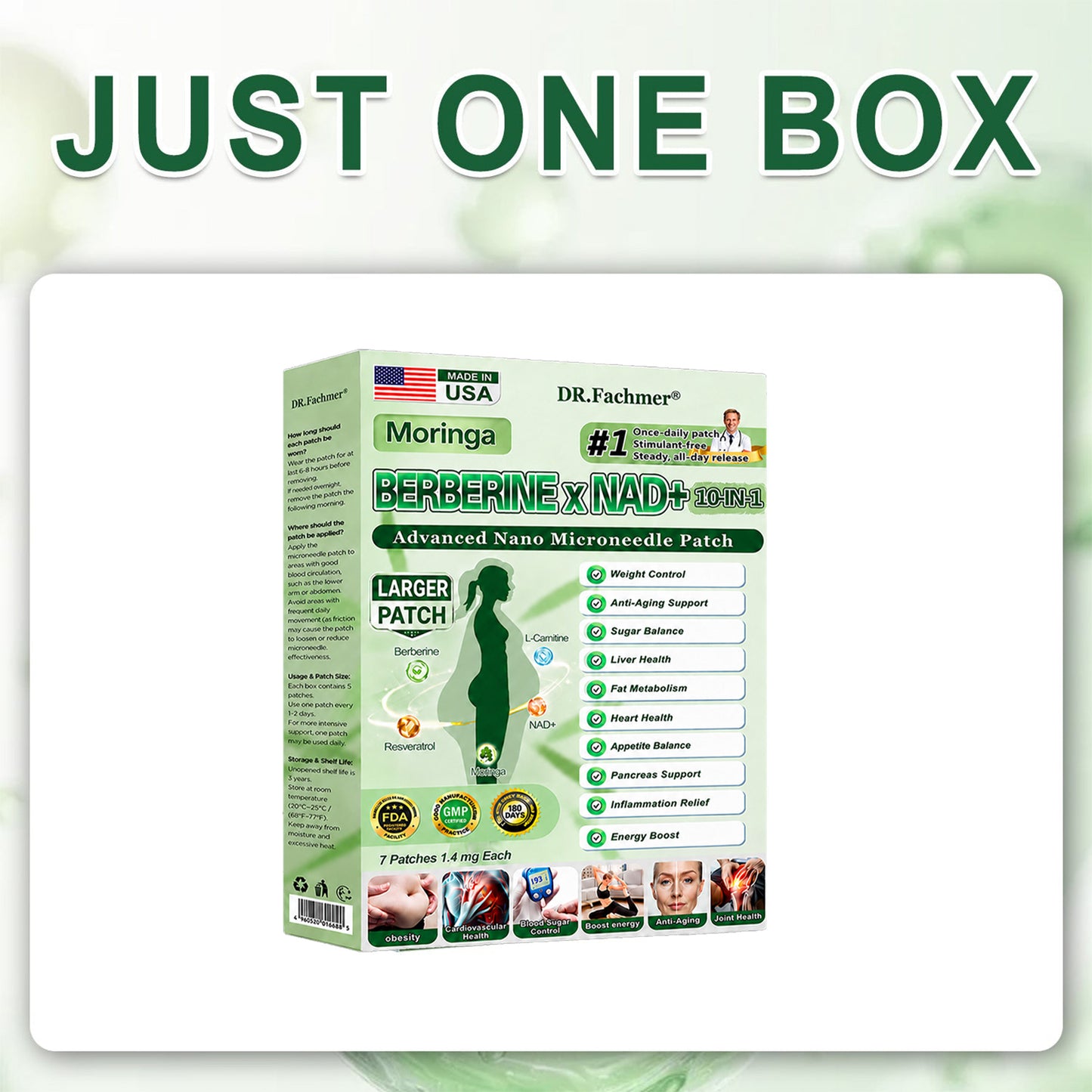 🍇🍇DR.Fachmer® Upgraded Large-Coverage 10-in-1 Nano Microneedle Patch🌿