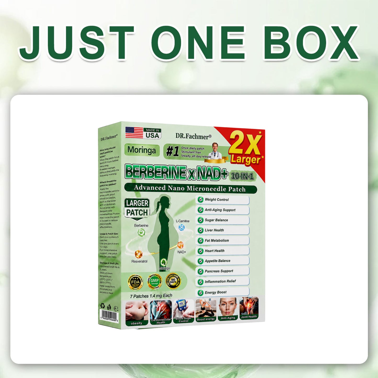 ✨DR.Fachmer® Upgraded Large-Coverage 10-in-1 Nano Microneedle Patch✨