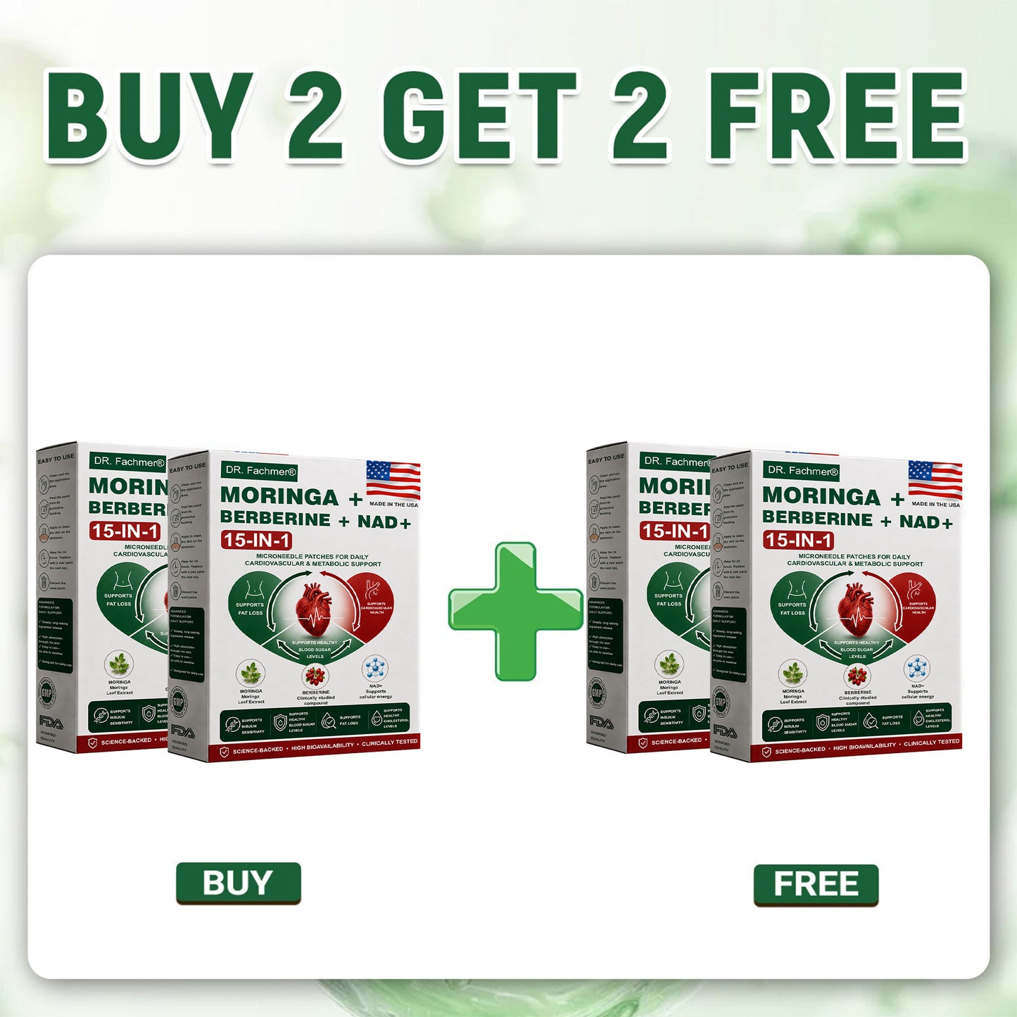 👩‍⚕️DR.Fachmer® Upgraded Large-Coverage 15-in-1 Nano Microneedle Patch