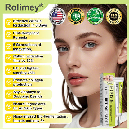 🇺🇸Made and shipped from the USA 💥Rolimey® Botox & Vita-A Retinol Shot Wrinkle-Lift Tightening cream - Last Day Promotion 70% OFF (Copy)