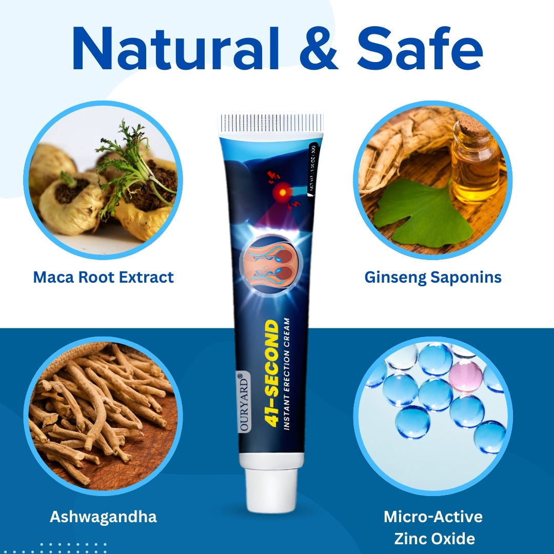 ⚡Seconds Lift, 4-Hour Thunder: OURYARD® 41-Second Instant Erection Cream