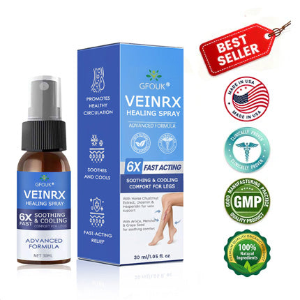 🇺🇸🏆𝗚𝗙𝗢𝗨𝗞® VascuCare Vein Healing Spray(Designed for Varicose veins, Spider veins, Deep vein Thrombosis, Chronic venous insufficiency, Venous ulcers, Thrombophlebitis and other venous issues)