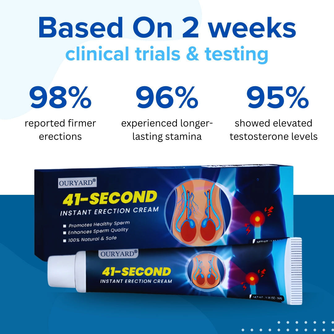⚡Seconds Lift, 4-Hour Thunder: OURYARD® 41-Second Instant Erection Cream