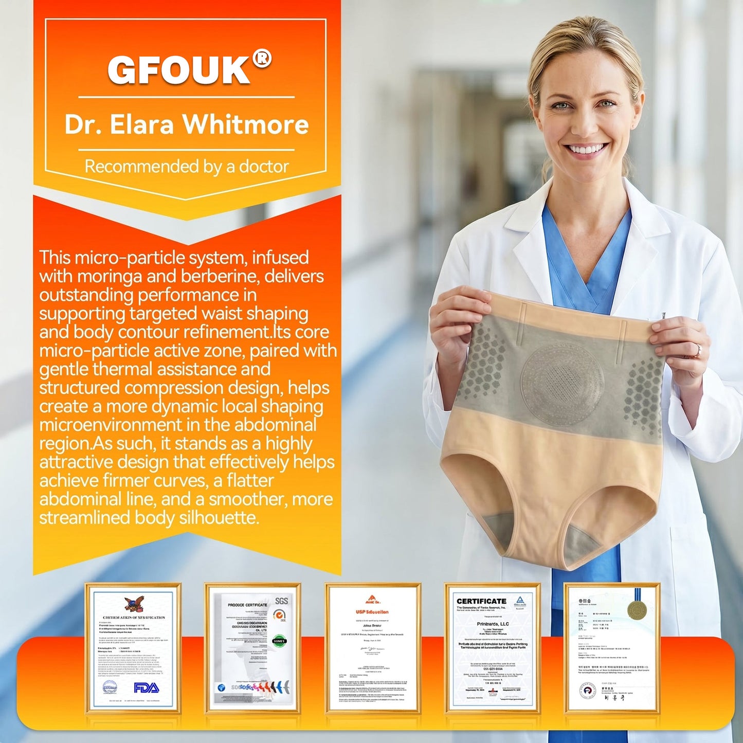 🇺🇲GFOUK® Moringa & Berberine 4-In-1 Micro-Particle Sculpting & Fat-Burn Shorts🌴