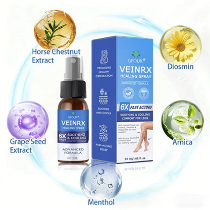🇺🇸🏆𝗚𝗙𝗢𝗨𝗞® VascuCare Vein Healing Spray(Designed for Varicose veins, Spider veins, Deep vein Thrombosis, Chronic venous insufficiency, Venous ulcers, Thrombophlebitis and other venous issues)
