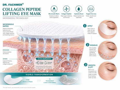 👩‍⚕️ DR. FACHMER® 20-Min Essence-Absorbing Collagen Peptide Eye Mask
