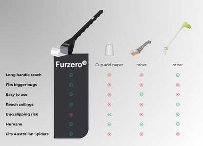 Furzero®:Catch and Release Spiders and Bugs Outside