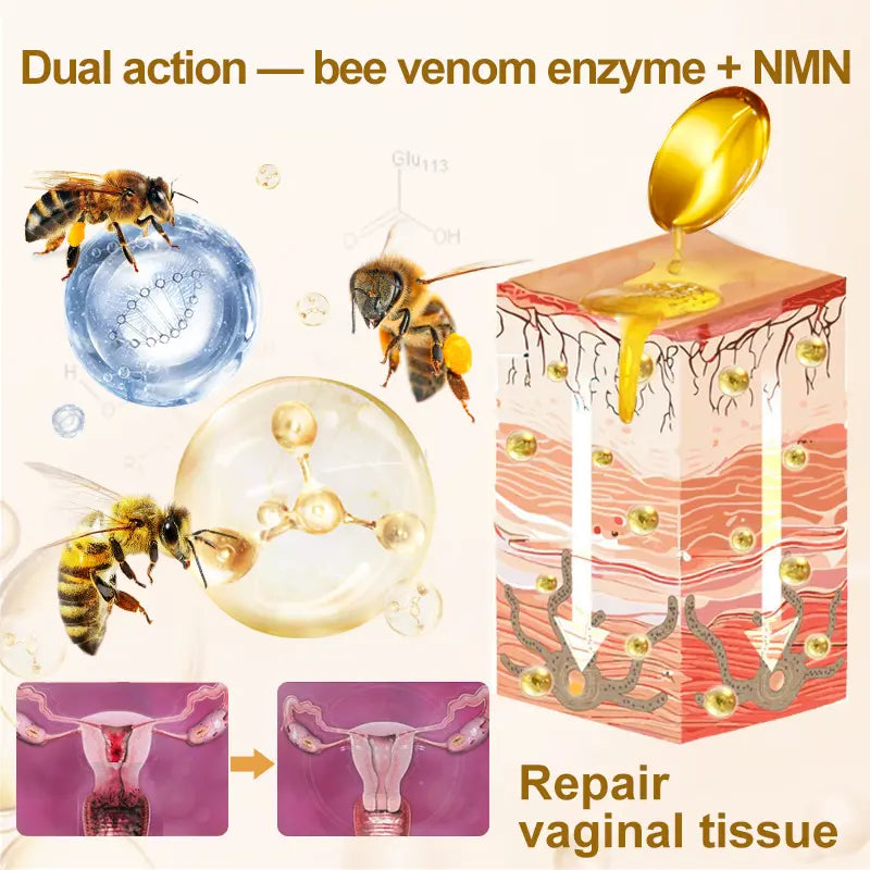🇺🇸𝗼𝗳𝗳𝗶𝗰𝗶𝗮𝗹 𝗦𝘁𝗼𝗿𝗲 |  𝑮𝑭𝑶𝑼𝑲®NAD+ Bee Venom Repair Capsules — Boost Estrogen, Supports Hormone & pH Balance, Vaginal Comfort, Libido, Menopause Relief & Skin Health; Helps Reduce Odor, Hot Flashes & Itching