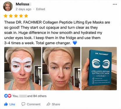 👩‍⚕️ DR. FACHMER® 20-Min Essence-Absorbing Collagen Peptide Eye Mask
