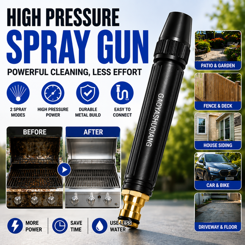 🎉 Buy One, Get One Free! 🎁 High-Pressure Car Wash Spray Gun — An Essential Tool for Watering Flowers & Vegetables and Cleaning Your Beloved Car! 👍