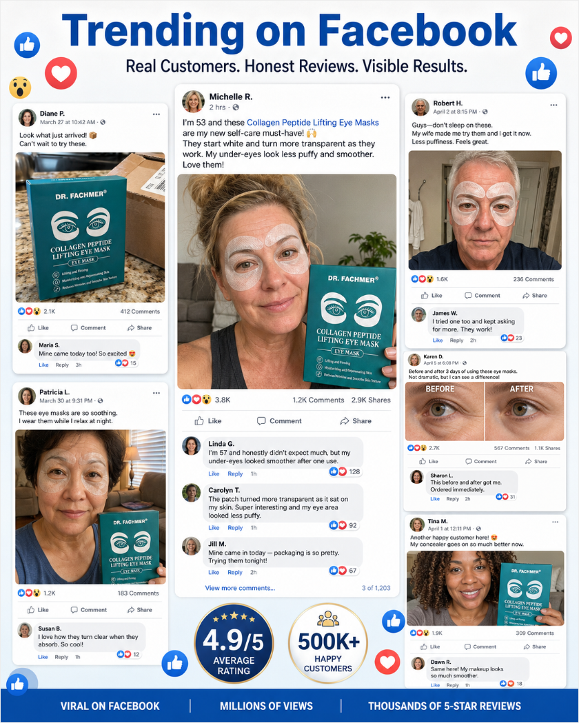 👩‍⚕️ DR. FACHMER® 20-Min Essence-Absorbing Collagen Peptide Eye Mask