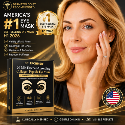 🖤💛 DR. FACHMER® 20-Min Essence-Absorbing Collagen Peptide Eye Mask