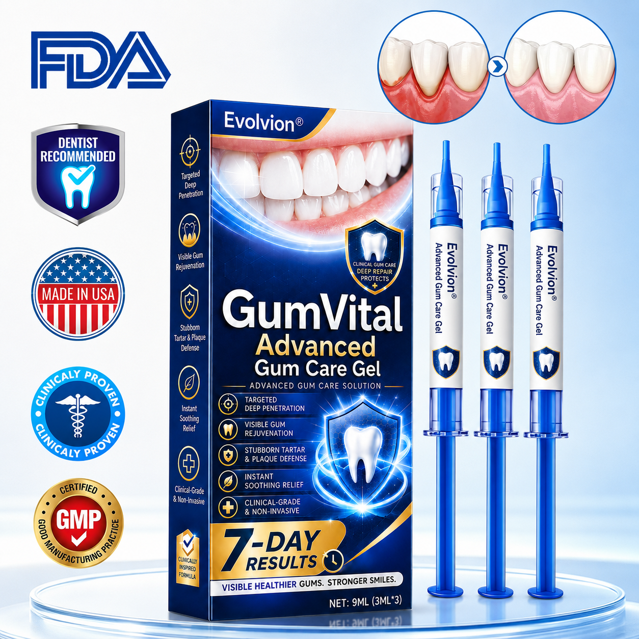 🛡️🦷Evolvion® GumVital Advanced Gum Care Gel🛡️🎁